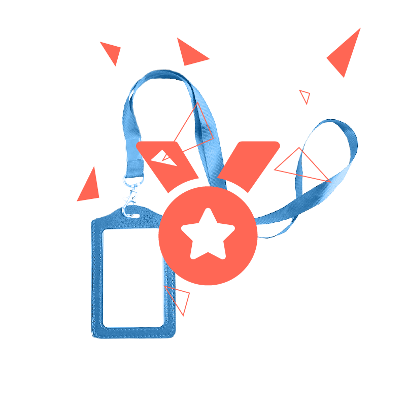AEO (Authorized Economic Operator) Lanyard und Icon Medaille als Bild für Zugelassener Wirtschaftsbeteiligter (AEO)