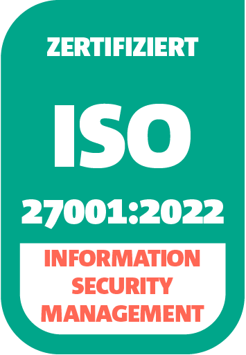 Information Security Management ISO 27001:2017 zertifiziert