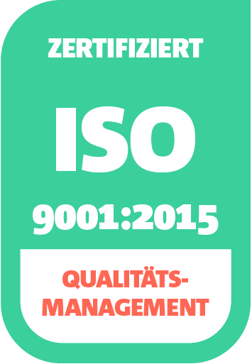 Qualitätsmanagement ISO 9001:2015 zertifiziert